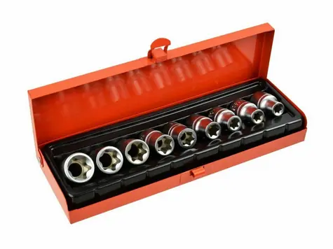 GEKO Sada hlavic torx E10-E24 - 1/2
