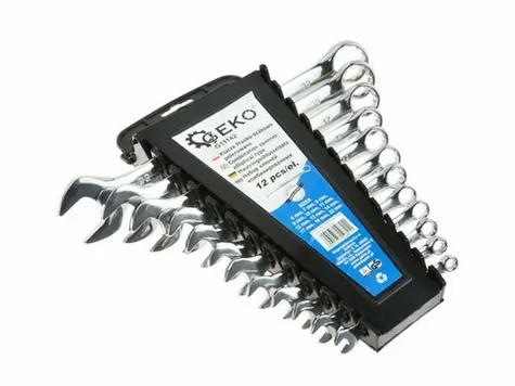 GEKO G11142 Sada klíčů očkoplochých 6-22mm - plast. držák 12ks
