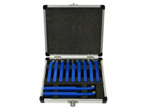 GEKO Soustružnické nože 8x8mm sada 11ks / uloženo v kufru 