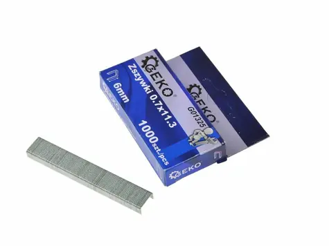 GEKO Sponky do sešívačky 0.7x11.3 6mm 1000 ks 