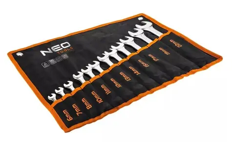 NEO TOOLS 09-752 sada očko-plochých klíčů 6-22mm / 12ks