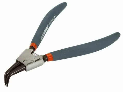 EXTOL-PREMIUM Kleště seeger zahnuté vnější 175mm / CrV 