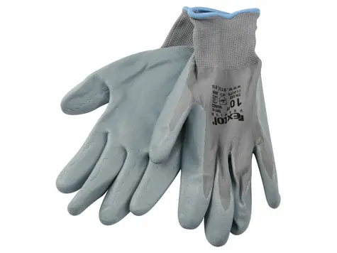 EXTOL-PREMIUM Rukavice nylonové polomáčené v nitrilu -  velikost S/8