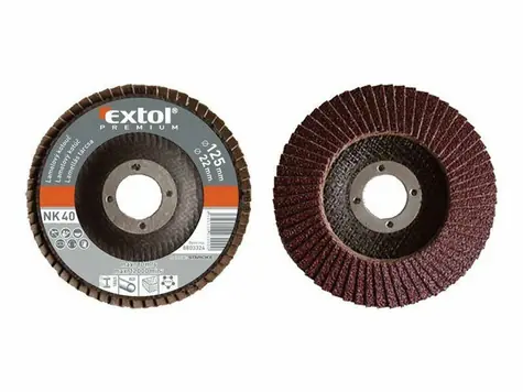 EXTOL-PREMIUM Kotouč lamelový šikmý P40 - 125mm / KORUN 