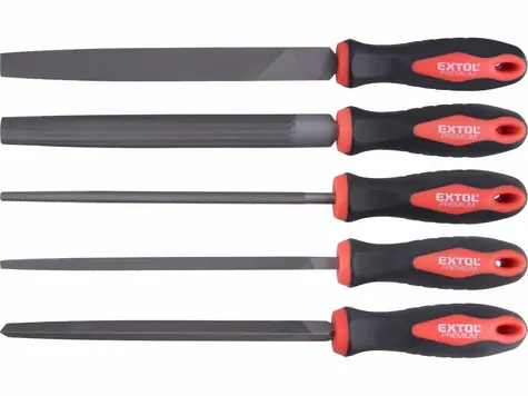 EXTOL-PREMIUM Pilníky 200mm sada 5ks / sek 2 