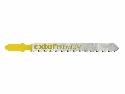 EXTOL-PREMIUM Plátky do přímočaré pily 75x2.5mm 5ks / úchyt BOSCH / HCS 