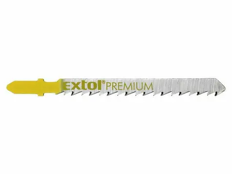EXTOL-PREMIUM Plátky do přímočaré pily 75x4.0mm 5ks / úchyt BOSCH / HCS 