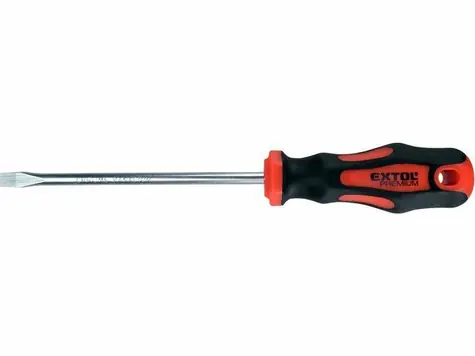 EXTOL-PREMIUM Šroubovák plochý (-) 3x75mm / CrV 