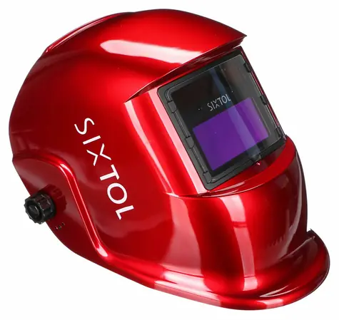 SIXTOL WELDING MASK 2 červená / Svářecí kukla samostmívací 