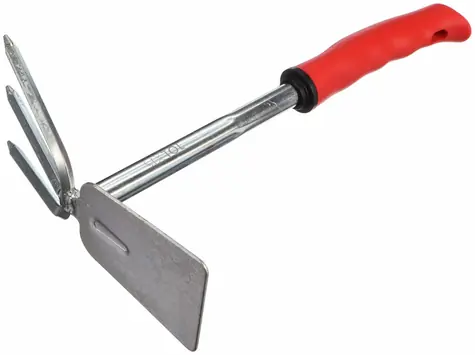 SIXTOL Zahradní motyčka s kypřičem - délka 290 mm / ergonomická rukojeť 