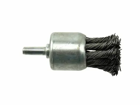 GEKO Kartáč okružní copánkový 28mm | vlnitý drát S 0.5mm | stopka 6mm 