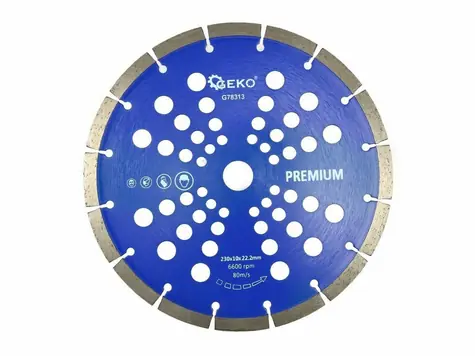 GEKO Kotouč diamantový řezný segmentový 230x10x22mm