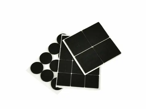 GEKO Samolepící plstěné podložky pod nábytek & kulaté a čtvercové 28ks