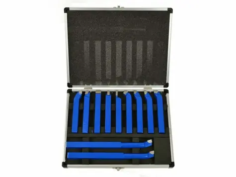 GEKO Soustružnické nože sada 11ks / 12x12mm / uloženo v kufru 