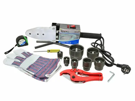 GEKO Svářečka polyfúzní plastových trubek / 1500W / 16-63mm