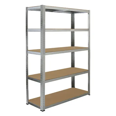 FIELDMANN FDR 1820 / Kovový regál s 5 policemi / 180x120x40 