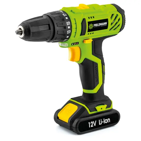 FIELDMANN FDV 10201-A / Aku vrtačka / 12V / 1300mAh / 1350 min-1 / 25 Nm