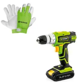 FIELDMANN FDV 10301 + FZO 5010 / Aku vrtačka + rukavice / Li-Ion / 14.4 V / 1500 mAh / 2 rychlosti / 30 Nm