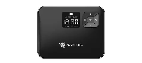 Navitel AIR 15 AL přenosný kompresor černá / 2000mAh / 120 PSI / USB-C / LED světlo