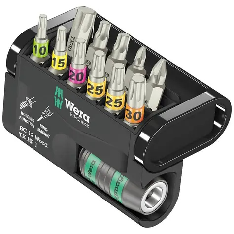 WERA Bit-Check 12 Wood TX HF 1 - 12 dílný