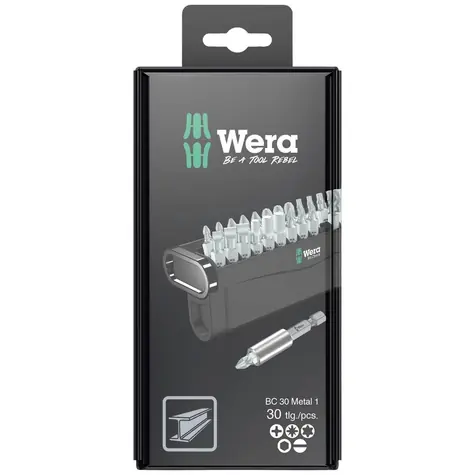 WERA Bit-Check 30 Metal 1 SB - 30 dílný