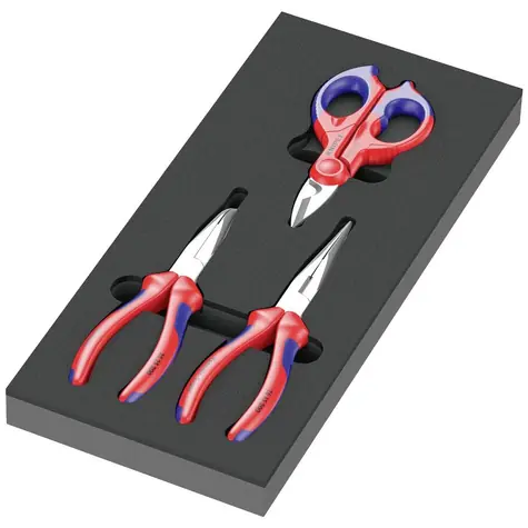 WERA 9781 Kleště KNIPEX v pěnové vložce set 2 - 3 dílný