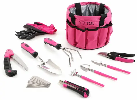 SIXTOL GARDEN PINK 10 - Bez krabice / Sada zahradního nářadí 