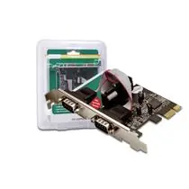 DIGITUS Adaptér PCI Express x1 2xseriový port, +low profile