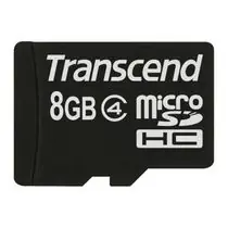 Transcend Micro SDHC karta 8GB Class 4 bez adaptéru