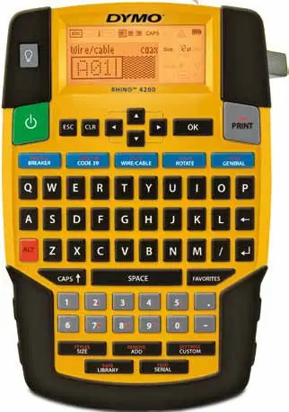Dymo RHINO 4200 / Tiskárna samolepicích štítků / šířka pásky: 6 9 12 a 19mm