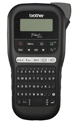 Brother PT-H110 / Tiskárna samolepicích štítků / podtržení / vertikální tisk / 6x AAA