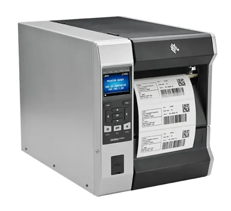 ZEBRA ZT610 600dpi BT Pee & rew šedá / TT / Tiskárna samolepicích štítků / 600dpi / USB+RS-232+LAN+BT 