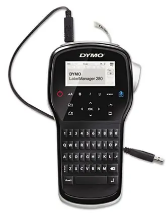 Dymo LabelManager 280 s kufříkem / Tiskárna samolepicích štítků / šíře pásky: D1 6 & 9 &12mm
