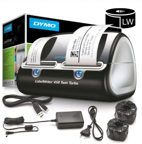 Dymo LabelWriter 450 Twin Turbo (USB) / Tiskárna samolepicích štítků / šíře LW pásky: až 62 mm