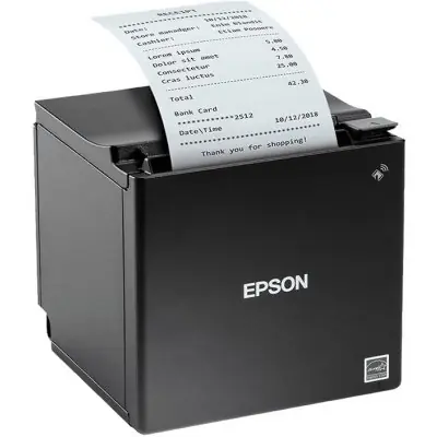 EPSON TM-m30II USB+LAN černá / Pokladní termotiskárna / 203 dpi / USB / LAN / zdroj 