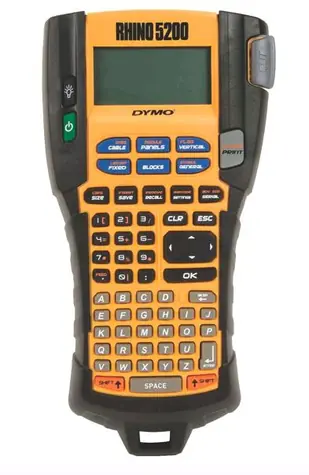Dymo RHINO 5200 / Průmyslová tiskárna samolepicích štítků / šířka pásky: 6 9 12 & 19mm