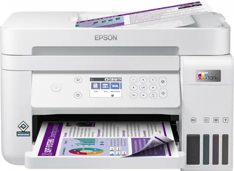 Epson EcoTank L6276 bílá / Inkoustová multifunkce / A4 / 33ppm / 4800x1200dpi / tisk & ske. & kop. / Wi-Fi & USB & LAN