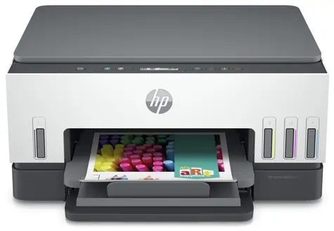 HP Smart Tank 670 / multifunkční tiskárna / A4 / skener / kopírka / tisk / 4800x1200dpi / USB / WiFi / BT / šedo-bílá