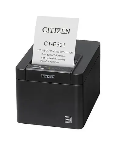 Citizen CT-E601 BT černá / pokladní / 83mm / Termotiskárna / 203dpi / USB & BT / řezačka
