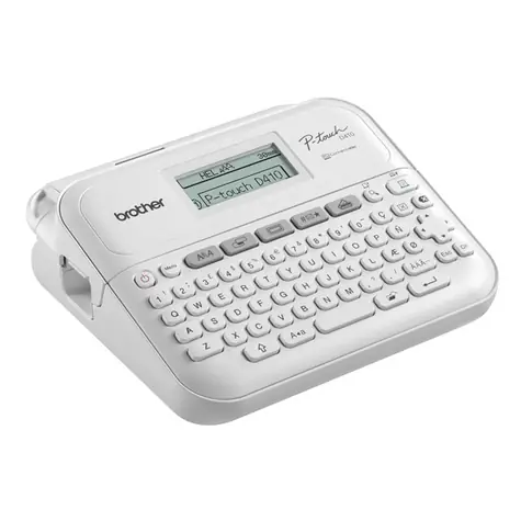 Brother PT-D410 bílá / Tiskárna samolepicích štítků / 65 kláves