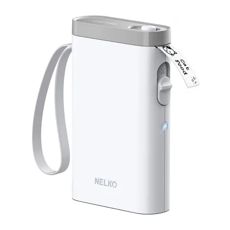 Nelko P21 bílá / Termální tiskárna štítků / 203 dpi / BT / USB-C 