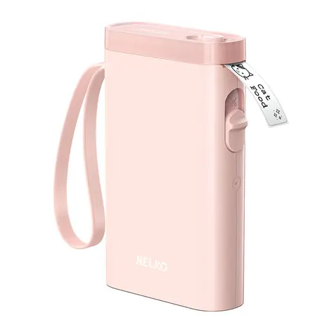 Nelko P21 růžová / Termální tiskárna štítků / 203 dpi / BT / USB-C 