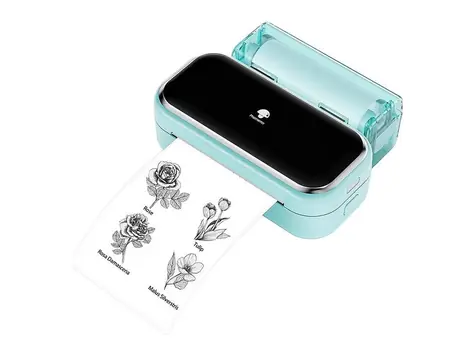 Phomemo Přenosná tiskárna štítků M03 zelená / bezdrátová termotiskárna 